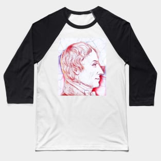 Anders Gustaf Ekeberg Portrait | Anders Gustaf Ekeberg Artwork | Line Art Baseball T-Shirt